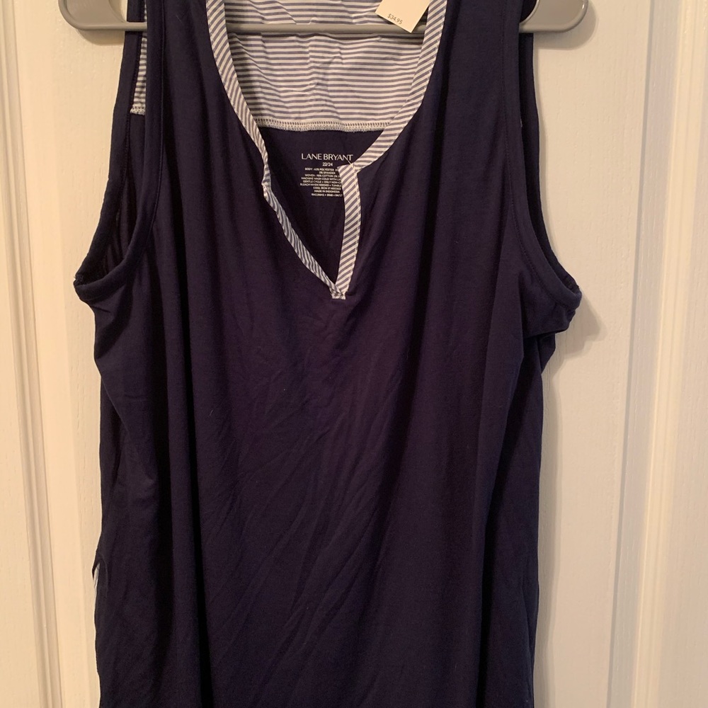 Lane Bryant mixed media tank